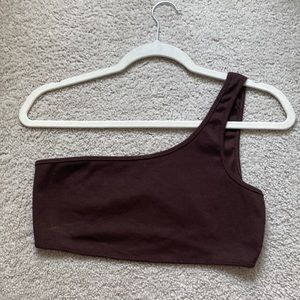 One shoulder crop top